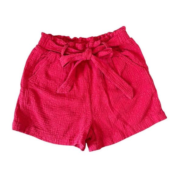Knox Rose red eyelet gauze the waist shorts size M - Picture 2 of 9